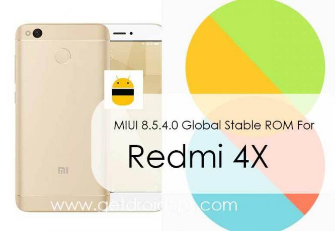 MIUI 8.5.4.0 globális stabil ROM Redmi 4x-hez