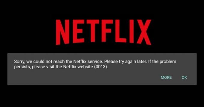 Netflix-fejl 10013