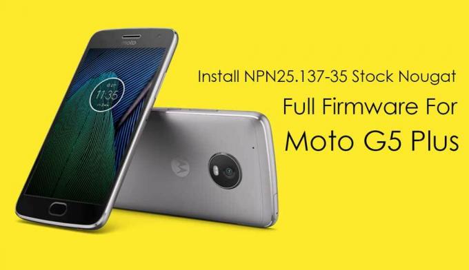 Installer NPN25.137-35 Stock Nougat fuld firmware til Moto G5 Plus