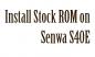 A hivatalos készlet ROM telepítése a Senwa S40E-re
