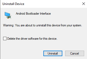 Reinstalla la tua interfaccia ADB composita Android