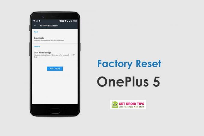 OnePlus 5'inizde Fabrika Verilerine sıfırlama işlemi nasıl yapılır