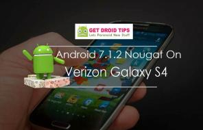 Descărcați Android 7.1.2 Nougat oficial pe Verizon Galaxy S4 (ROM personalizat, AICP)