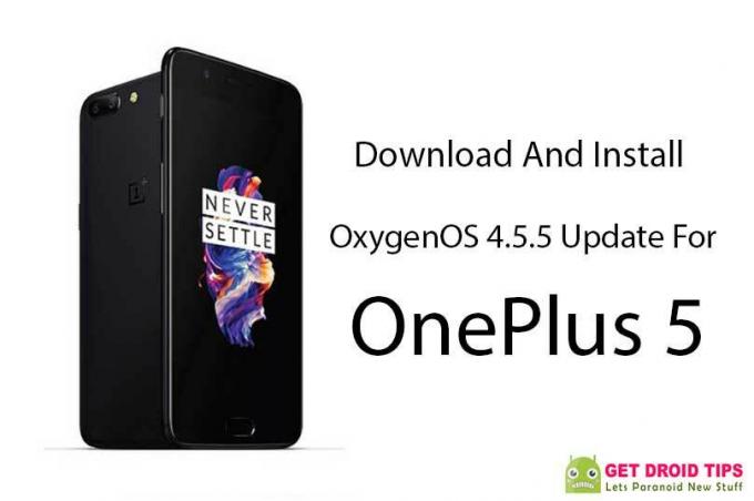Download og installer OxygenOS 4.5.5-opdatering til OnePlus 5