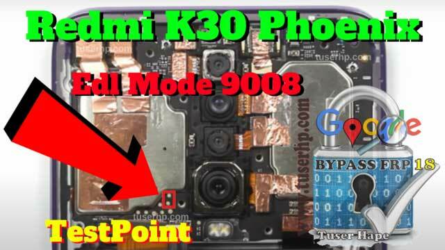 Redmi K30 ISP EMMC PinOUT | נקודת מבחן | מצב EDL 9008