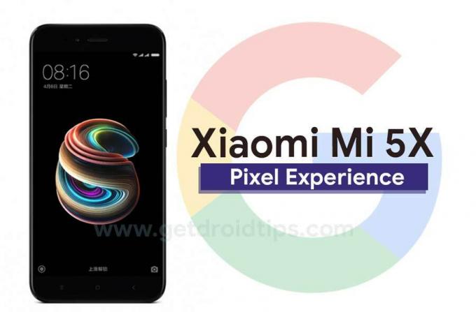 Laadige Pixel Experience ROM alla operatsioonisüsteemiga Android 10 Q Xiaomi Mi 5X