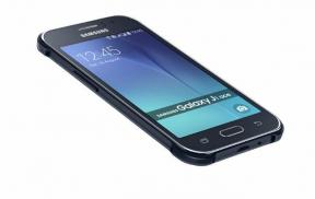Šaknis ir įdiekite oficialų „TWRP“ atkūrimą „Samsung Galaxy J1 Ace“