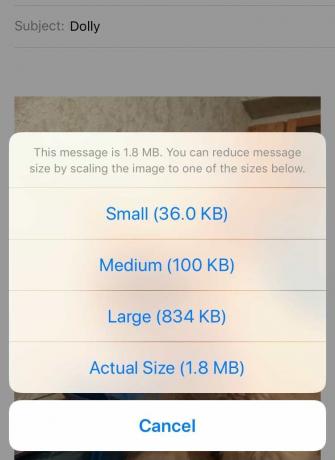Znížte veľkosť fotografického súboru na zariadeniach iPhone a Mac
