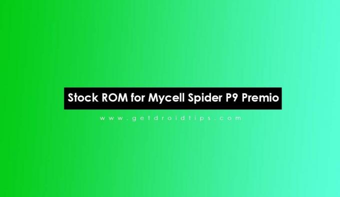 Slik installerer du lager-ROM på Mycell Spider P9 Premio [Firmware Flash-fil]
