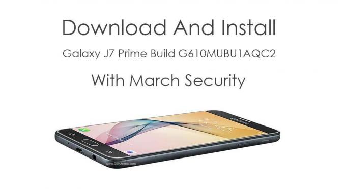 Atsisiųskite ir įdiekite „Galaxy J7 Prime Build G610MUBU1AQC2 With March Security“