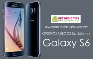 Preuzmi Instalirajte G920FXXU5EQCS Nougat firmware za Galaxy S6 (travanj sigurnost)