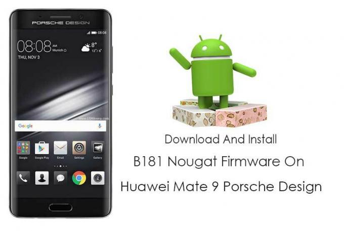Download og installer B180 Nougat-firmware på Huawei Mate 9 Porsche Design
