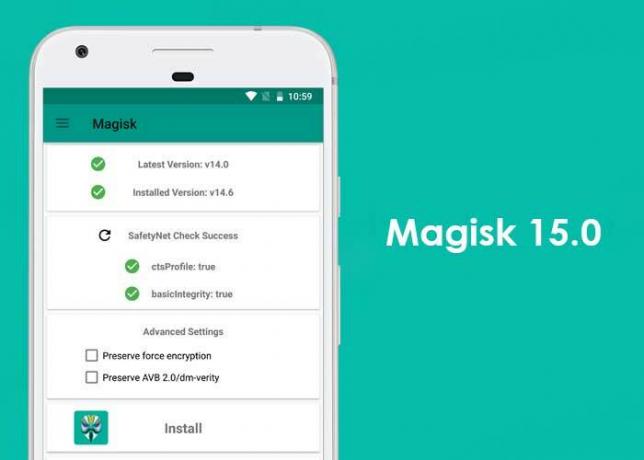 Download og installer Magisk v15.0 og Magisk manager v5.5.1