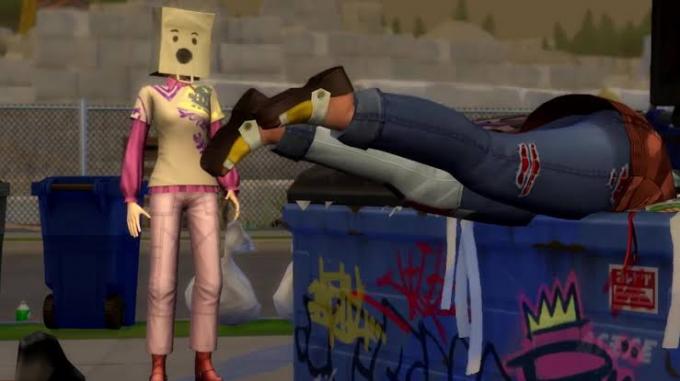 Niršana ar pašizgāzēju Sims 4 Eco dzīvesveidā