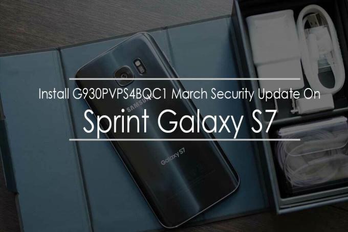 Telepítse a G930PVPS4BQC1 márciusi biztonsági frissítést a Sprint Galaxy S7 (Nougat) eszközre
