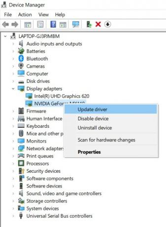 uppdatera drivrutin Windows 10