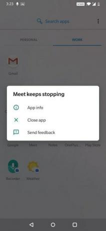 Los usuarios de OnePlus enfrentan problemas con Google Meet