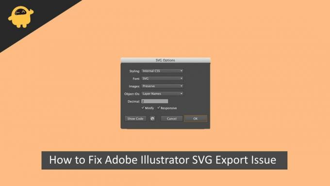 Kako odpraviti težavo z izvozom Adobe Illustrator SVG