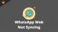 Korjaus: WhatsApp Web ei synkronoidu