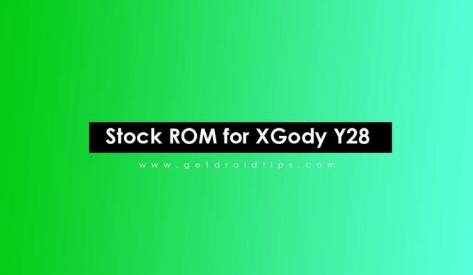 Cómo instalar Stock ROM en XGody Y28 [Archivo Flash de firmware]
