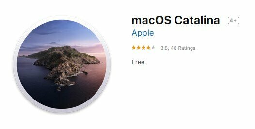 faceți upgrade MacOS Catalina