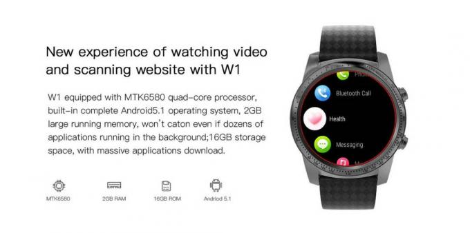 [Bästa erbjudande] AllCall W1 3G Smartwatch