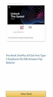 Oferte de precomandă OnePlus 6T listate de Amazon în India, căști gratuite de tip C