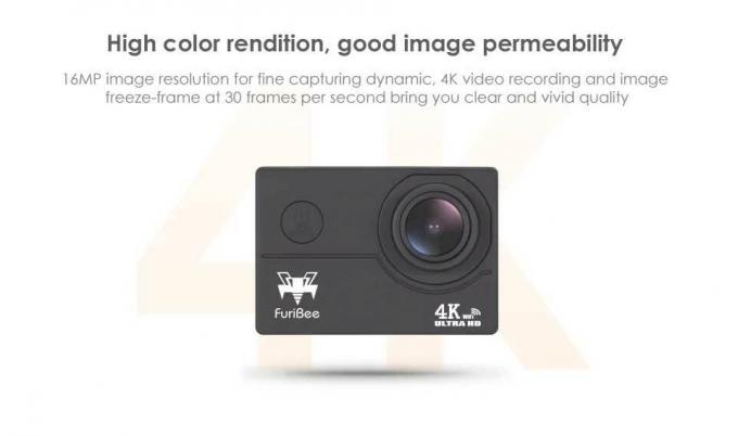 [Tilbud] Beste tilbud om å kjøpe FuriBee F60 4K WiFi Action-kamera - Gearbest