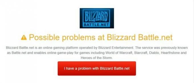 проблема с сервером Blizzard