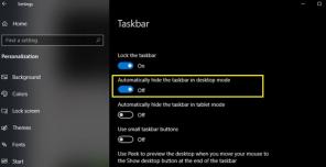 Kuidas parandada Windows 10 tegumiriba, mis pole täisekraanil peidus
