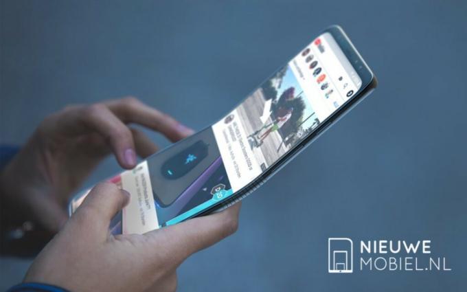 Das Konzept zeigt das klappbare Smartphone von Samsung