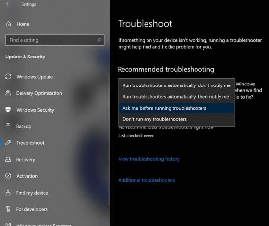 als Hey Cortana niet werkt, gebruik dan Windows Troubleshoot