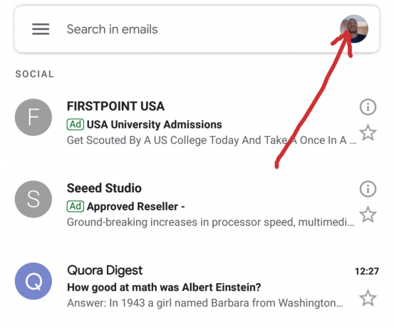 Настройки на акаунта в Gmail