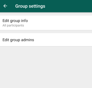 Funcția de restricționare a grupului WhatsApp