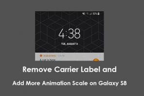 Как да премахнете етикета на оператора и да добавите още скала за анимация на Galaxy S8
