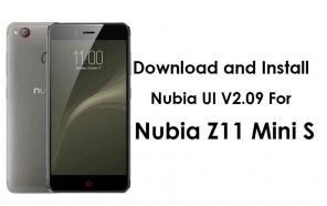 Aktualizujte Nubia UI V2.09 pro ZTE Nubia Z11 Mini S NX549J