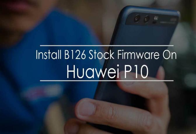 Installer B126-firmware på Huawei P10 VTR-L09 (Europa)