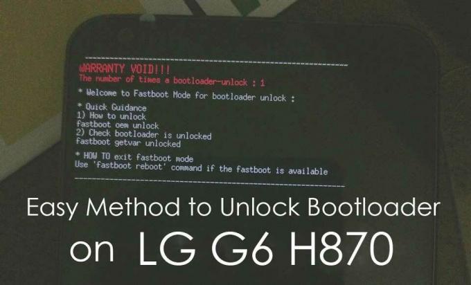 Método fácil para desbloquear el cargador de arranque en la variante europea LG G6 H870