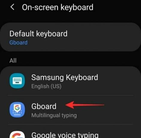 Opravit chybějící ikonu mikrofonu na klávesnici Gboard