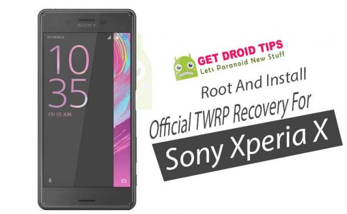 Så här installerar du TWRP Recovery för Sony Xperia X (Suzu, F5121 och F5122)
