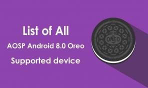 Liste de tous les appareils pris en charge par AOSP Android 8.0 Oreo