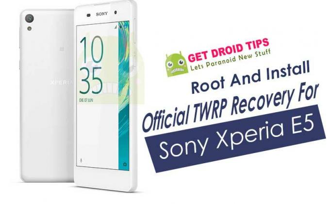 Kako iskorijeniti i instalirati TWRP oporavak za Sony Xperia E5 F3311