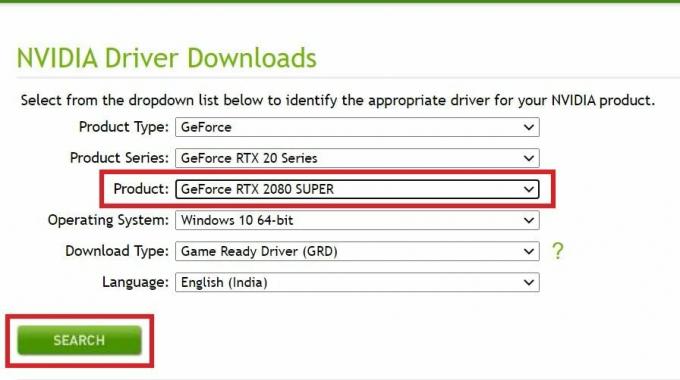 הורד את עדכון מנהל ההתקן עבור Nvidia GeForce RTX 2080 SUPER