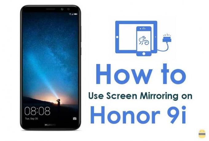 Como ativar o espelhamento de tela no Honor 9i para a TV sem fio