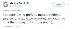Uporabniki lahko skrijejo Pixel 3XL Notch pravi Google