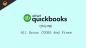Tüm Quickbooks Çevrimiçi Hata Kodları ve Geçici Çözümler (Düzeltmeler)