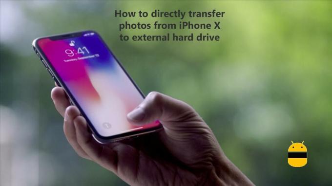 Como transferir fotos diretamente do iPhone X para um disco rígido externo 