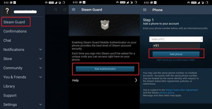 Račun PUBG omogoči Steam Guard 