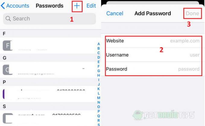 Come aggiungere manualmente le password al portachiavi iCloud
