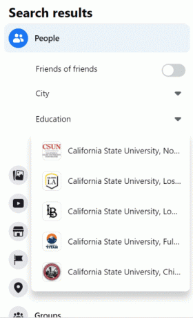 Как искать друзей в Facebook по местоположению, работе или школе